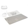 Bufftee Nail Stamper Nail Scraper & Steel Nail Stamping Plate Set-Small Clear