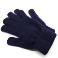 Bufftee Adults Beanie Scarf & Gloves Winter Warm Set-Navy
