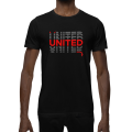 BUFFTEE United Home Jersey Style Supporters T-Shirt - Unisex Word Illusion