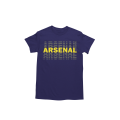 BUFFTEE Arsenal London Away Jersey Style Supporters T-Shirt - Unisex Word Illusion