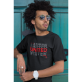 BUFFTEE United Home Jersey Style Supporters T-Shirt - Unisex Word Illusion