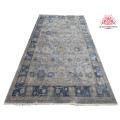 Beautiful Grey Blue vintage carpet 230 x 160 cm