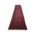 Stunning Red Afghan Carpet 478 X 81cm