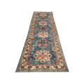 Stunning Afghan Handmade Kazaq Carpet 302 X 80cm