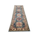 Stunning Afghan Handmade Kazaq Carpet 302 X 80cm