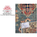 Stunning Afghan Handmade Kazaq Carpet 302 X 80cm