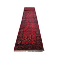 Gorgeous Afghan Turkman carpet 370 x 73 cm