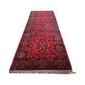 Gorgeous Afghan Turkman carpet 370 x 73 cm