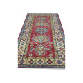 Fine Afghan Handmade Kazaq Carpet 213 x 87cm