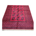 Fine Red Afghan Carpet 272 x 211cm