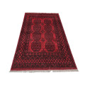 Red Afghan Carpet 234 x 163cm