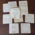 Kids Wooden Drawing Plate