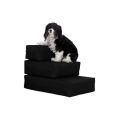 Innolife Dog Steps - Detachable 3 Step Dog/Cat High Density Foam Pet Stairs - Black