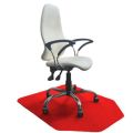 Office Floor Protector - Red - Chair Floor Mat - Office Carpet Protector