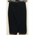 Black Pencil Midi Skirt Size: 28