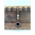 Oak Pipe with Silver Decals