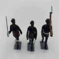 Britain's- Honduras Volunteer Guards Negro Troop Marching set of 3