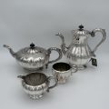 EPNS Teapot, Coffeepot, Milk and Sugar Bowl