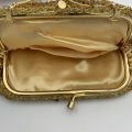 Vintage Golden Beaded Clutch Bag