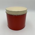 Red and Beige Enamel Tin