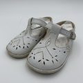 White Vintage Kids Leather Shoes