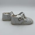 White Vintage Kids Leather Shoes