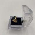 9 CT Gold Mens Square Signet Ring