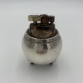 Round Silver Plated Table Lighter
