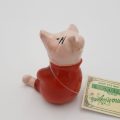 "Beswick" Pig with Red Top Figurine