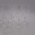 6 White Wine Crystal Glasses