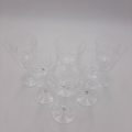 6 White Wine Crystal Glasses