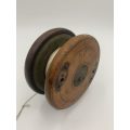 Antique 5 Inch Wooden Fishing Reel