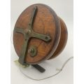 Antique 5 Inch Wooden Fishing Reel