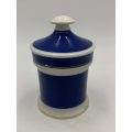 Antique 19th Century Blue Apothecary Chemist Jar with Lid