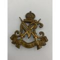 UDF Royal Natal Carbineers Cap Badge Brass 1946-1950