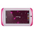 Volkano Kids 7 tablet, Pink, silicone cover, headphone bundle