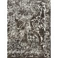 Ultra Vintage Style with Embossed Design Persian Rug