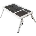 E-Table Laptop Table with USB Cooling Pad