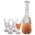 7 Piece Whiskey and Wine Decanter with Glasses Set