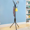 Free-Standing Entryway Hook Clothes Hanger (with White Caps)