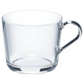 Set of 4 Clear Glass Cups with Handle - 300ml