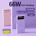 66W Fast Charger Power Bank with LED light