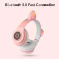 Comfortable High Performance Wireless Cat Ear Headphones with built - in MIC