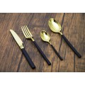 Finery - Cutlery Set 4pc - Gold/Black