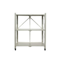 Fine Living Foldable Storage rack-White Metal 3 La