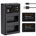 K&F Canon LP-E17 Battery Kit with 2 x Batteries and a Dual Charger | KF28.0014