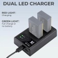 K&F Dual Charger for Canon LP-E17 batteries | KF28.0008