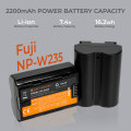 K&F Fuji NP-W235 Battery Kit with 2 x Batteries and a Dual Charger | KF28.0018