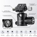 K&F Ultra-Pro Heavy Duty Professional Carbon Fibre Camera Tripod | KF09.102
