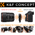 K&F Lens Adapter for Canon EF Lenses to Sony E mount Cameras | KF06.466